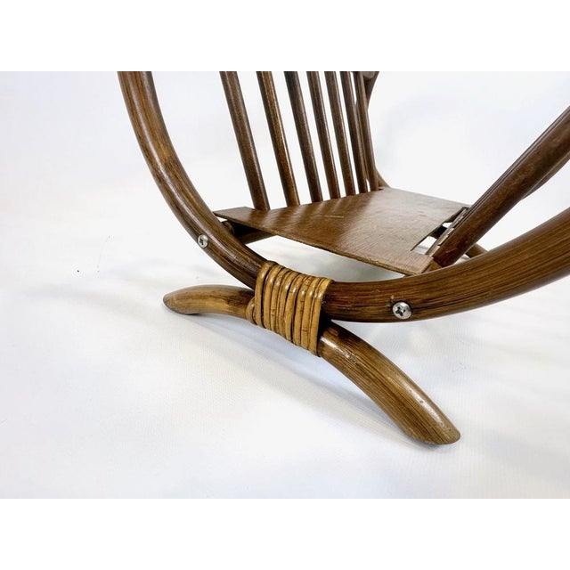 Vintage Bamboo Magazine Rack, 1960s For Sale - Image 8 of 14