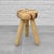 Brown Swedish Striped Milking Stool in Pine and Teak by Andreas Zätterqvist, 2010s For Sale - Image 8 of 8