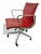 Mid-Century Modern 2009 Herman Miller Eames Aluminum Group Management Chair in Red Leather For Sale - Image 3 of 5