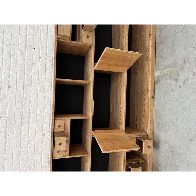 Large Workshop Cabinet in Pine, 1940s For Sale - Image 10 of 18