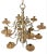 17th Century 17th Century Chandelier with 12 Arms Rembrandt Van Rijn, 1650s For Sale - Image 5 of 9