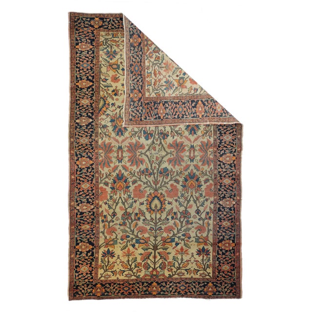 The scatter and room size pieces made in the Arak/Sultanabad area, between 1880 and 1910, with firm and leathery well-...
