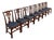 Baker Furniture Style Georgian Carved Mahogany Dining Chairs, Set of Eight For Sale
