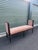 Late 19th Century Antique French Window Bench in Designer Velvet Fabric For Sale - Image 5 of 5