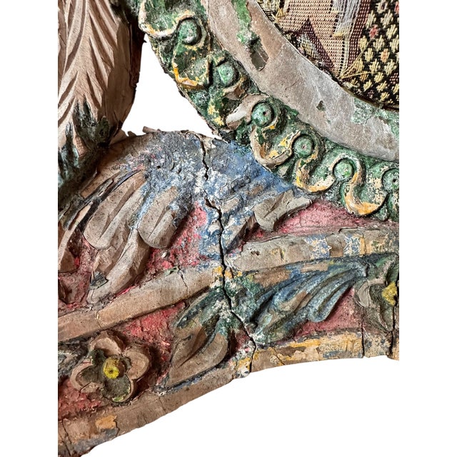 Late 19th Century Anglo-Indian Peacock and Lion Throne Chair For Sale - Image 9 of 17