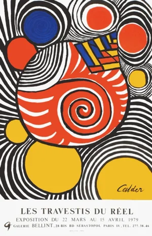 1979 Alexander Calder Les Travestis Du Réel Lithograph Poster