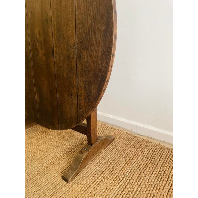 Wood French Dining Table in Oak For Sale - Image 7 of 8