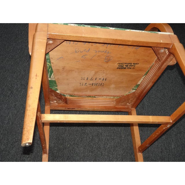 Vintage Mid Century Danish Modern Side Chair with Curved Armrests For Sale - Image 11 of 13