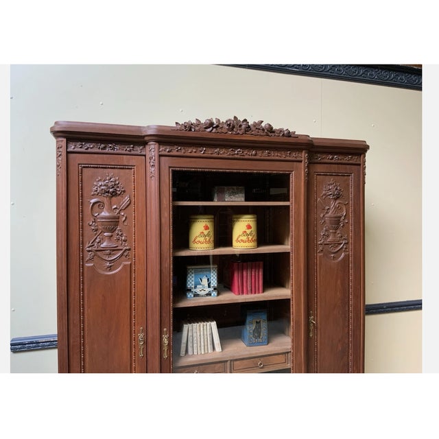 Antique Art Nouveau Display Cabinet, 1900 For Sale - Image 3 of 13