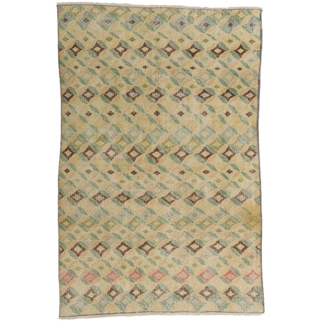 Vintage Turkish Sivas Rug - 04'11 X 07'06 For Sale - Image 10 of 10