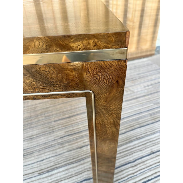 Vintage Mid-Century Burl Side Table by Mastercraft Furniture For Sale - Image 9 of 13