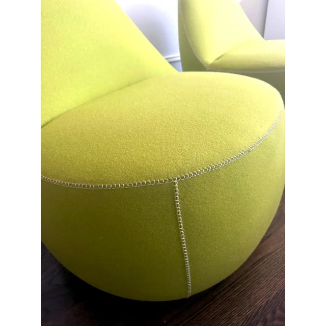Contemporary "Mitt" Lounge Chair by Bernhardt Design - A Pair For Sale - Image 3 of 12
