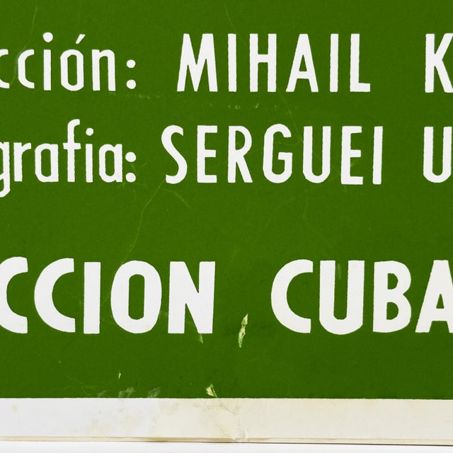 Soy Cuba (I Am Cuba) 1964 René Portocarrero Original Icaic Silkscreen Film Poster For Sale - Image 9 of 13