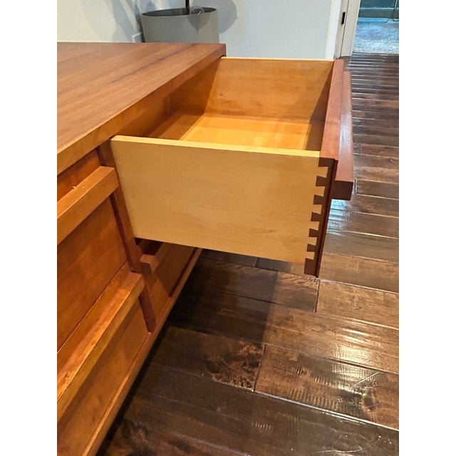 2010s Low Slung Custom Made 6 Drawer Dresser For Sale - Image 5 of 9