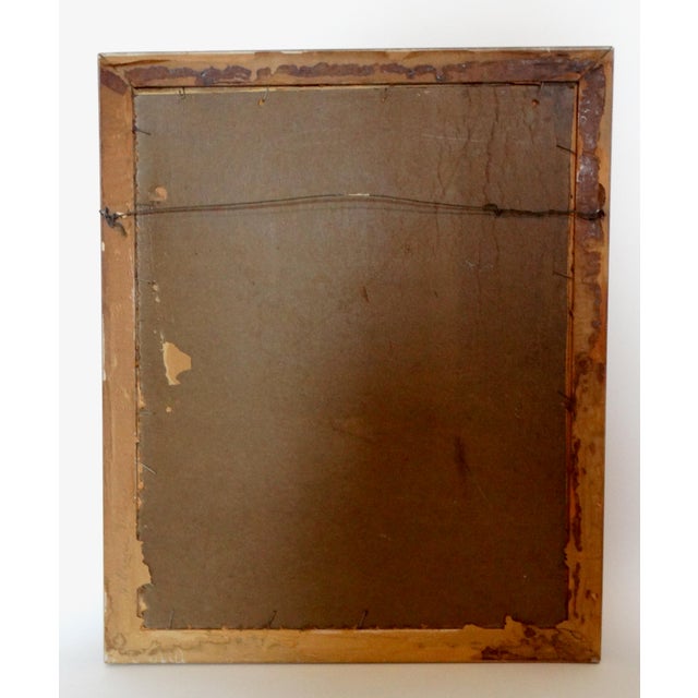 Wood Original Mid Century Still Life Painting With Lillies For Sale - Image 7 of 8