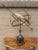 Large Classical Iron and Brass Armillary Sphere Garden Sculpture on Stand – English Estate Style For Sale - Image 9 of 12