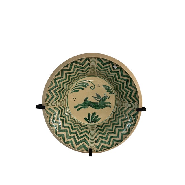 21st Century Large Spanish Lebrillo Rabbit Bowl For Sale In West Palm - Image 6 of 6