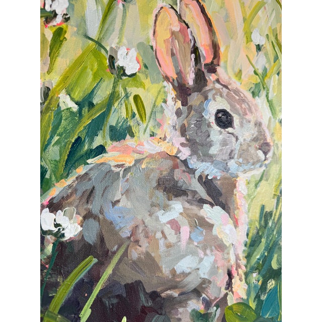 Bunny Painting I by Erin Tapp For Sale - Image 9 of 9