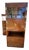 Henredon Solid Red Oak Corner Curio Cabinet For Sale
