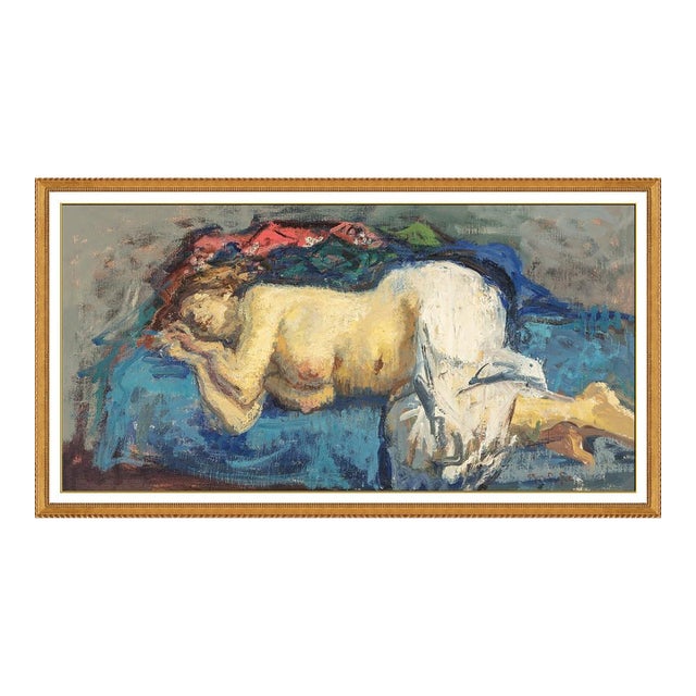Early 20th Century The Sleeping Model, Moses Soyer For Sale