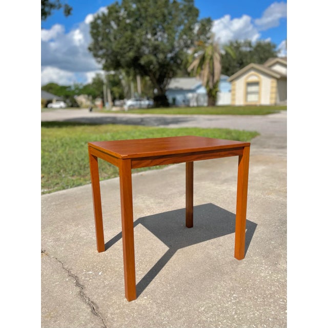 Rectangular Teak Side Table by Bent Silberg Møbler For Sale - Image 13 of 13