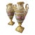 Circa 1800 Pair of Floral Paris Porcelain Urns For Sale