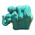 Vintage Asian Glazed Ceramic Elephant and Boy For Sale