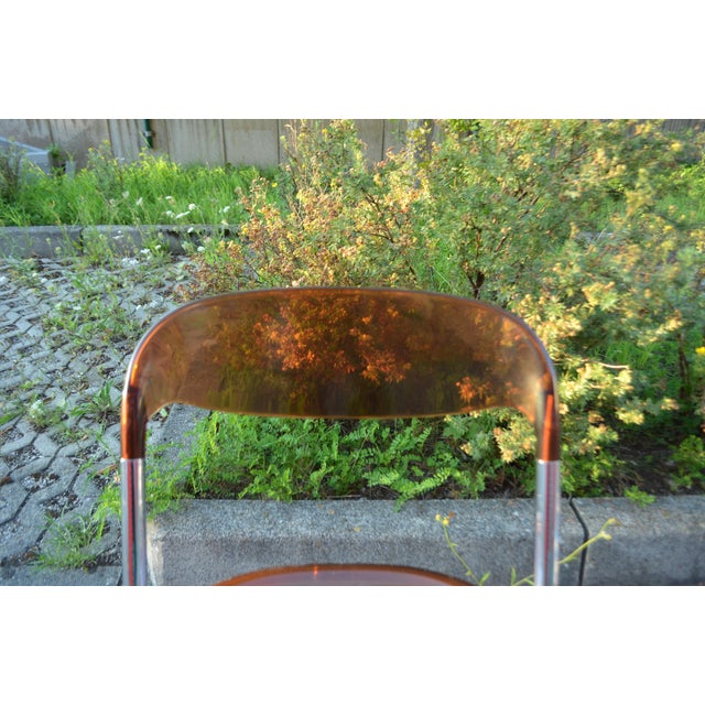 Mid-Century Modello Depositato Folding Chairs, Italy, 1970s, Set of 2 For Sale - Image 17 of 18