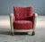 Rare Danish late Art Deco early midcentury chair from the late 1930s or early 1940s with coil springs in the backrest and...