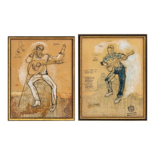 Carrie Mae Robbins Two "Grease" Costume Designs, 1972 For Sale