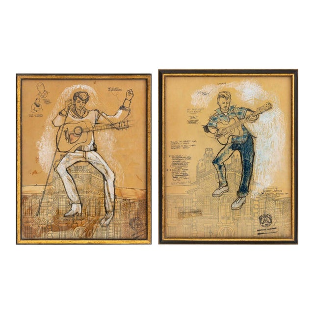 Carrie Mae Robbins Two "Grease" Costume Designs, 1972 For Sale