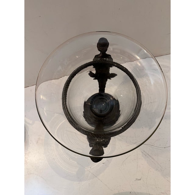 Cherub Centerpiece Vase on Bronze Base For Sale - Image 4 of 10