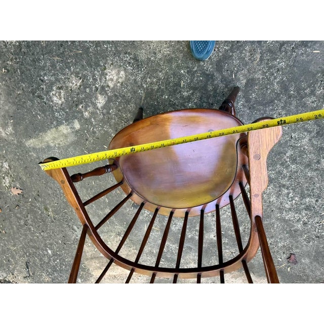 Vintage Stickley Sack Back Windsor Armchair For Sale - Image 15 of 17