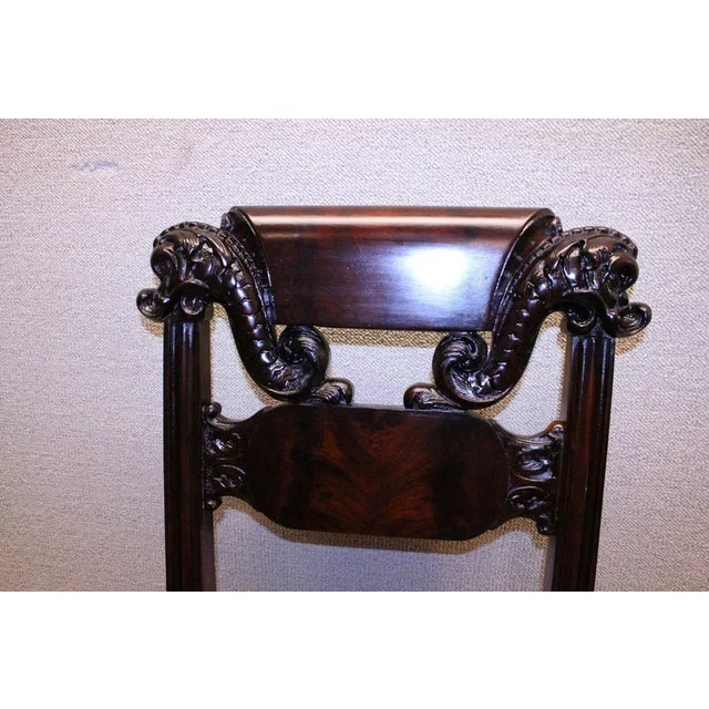 Late 19th Century 19th Century Victorian Horner Mahogany Bedroom, Boudoir Chair For Sale - Image 5 of 7