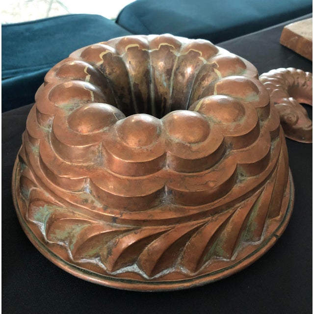 Antique Copper Bakers Cake Savoy Mold Chairish
