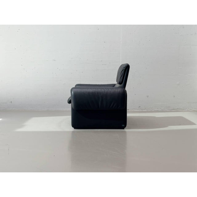 Black DS-2011 Black Leather Lounge Chair from De Sede, Switzerland, 1980s For Sale - Image 8 of 18