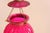 Indian Rajasthani Style Pumpkin-Shaped Pink Hand-Blown Glass Lantern with Brass Accents, 1970s For Sale - Image 4 of 9