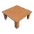 1950s Restored Rattan Coffee Table with Formica Top For Sale
