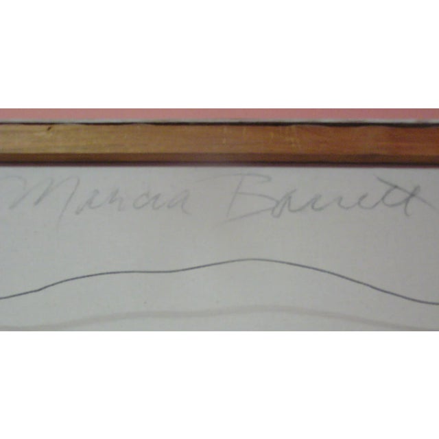 An original oil painting by known California artist Marcia Barrett, "Lemons" is presented in a simple white frame. Barrett...