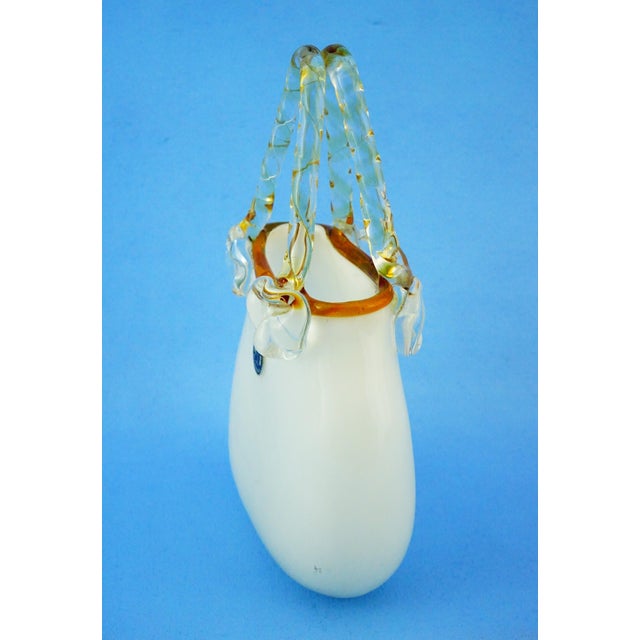 20th Century Glass Bag-Shaped Vase Sculpture by K I Bleikristall, Germany, 1970s For Sale - Image 4 of 18