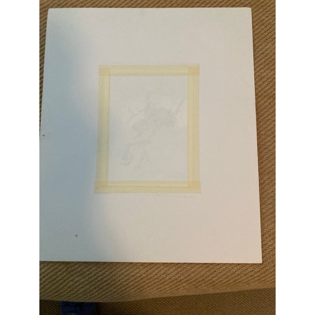 Paper Pen and Ink Drawing of a Tree. For Sale - Image 7 of 8