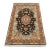Fine Tabriz Rug 3’4” X 4’10” Black Wool/Silk Traditional Hand-Knotted Carpet For Sale