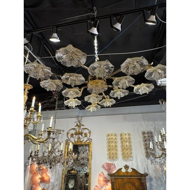 Gold Murano Flush Mount For Sale In Dallas - Image 6 of 6