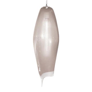 Virtue Pendant Light in Rose Quartz For Sale