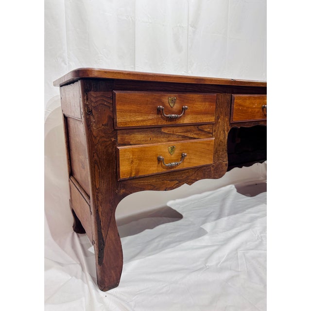 French 18th Century Antique Walnut Desk / Console Table For Sale - Image 11 of 12