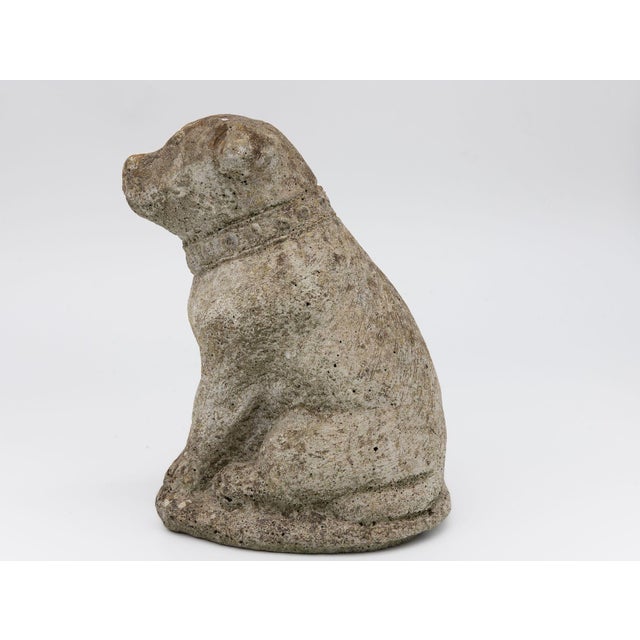 Sculpture Materials Composite Stone Bull Dog Garden Ornament, England 1970s For Sale - Image 7 of 9