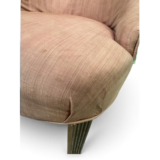 Mid 20th Century Vintage Mid-Century Sculptural High-Back Slipper Chairs – Pair For Sale - Image 5 of 11