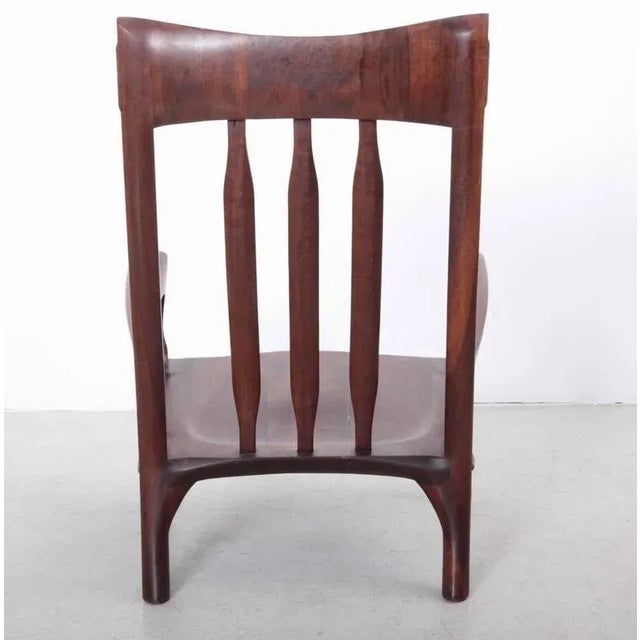 Studio Lounge Chair in Black Walnut by Ben Rouzie, 1960s For Sale - Image 4 of 11