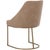 Brown Essentials For Living Parissa Leather Armless Dining Chairs- Set of 2 For Sale - Image 8 of 9