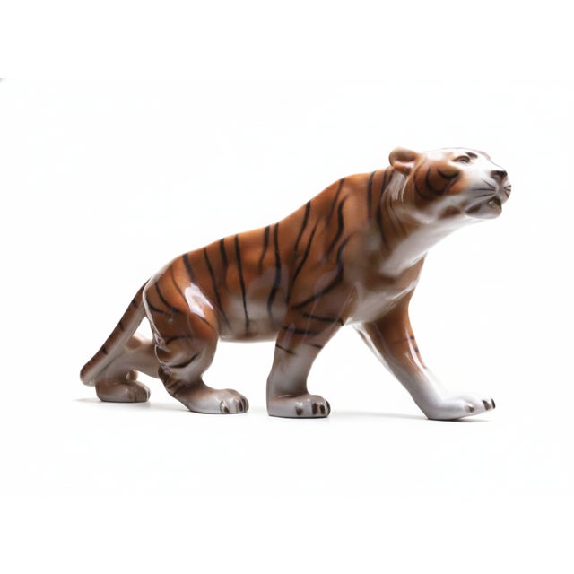 Ceramic Czechoslovakian Tiger from Royal Dux, 1960s For Sale - Image 7 of 7